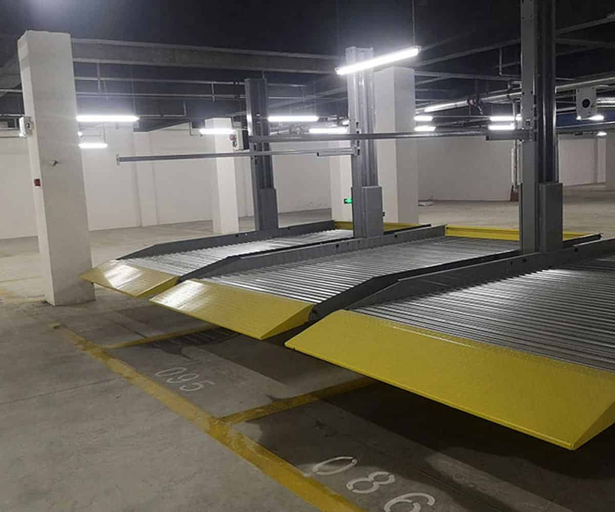 中江兩層升降立體停車庫過驗收