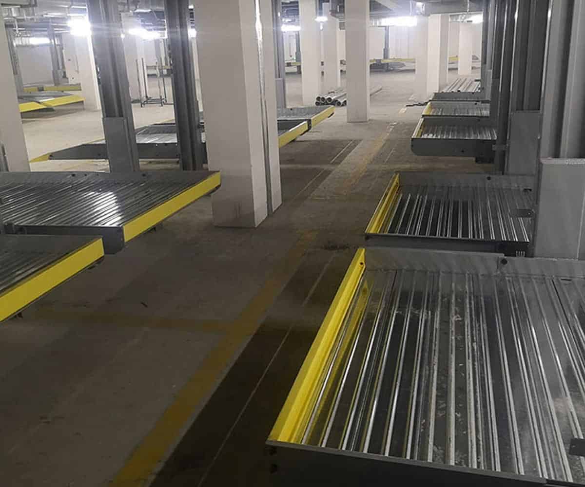 中江雙層升降式機械停車場拆除