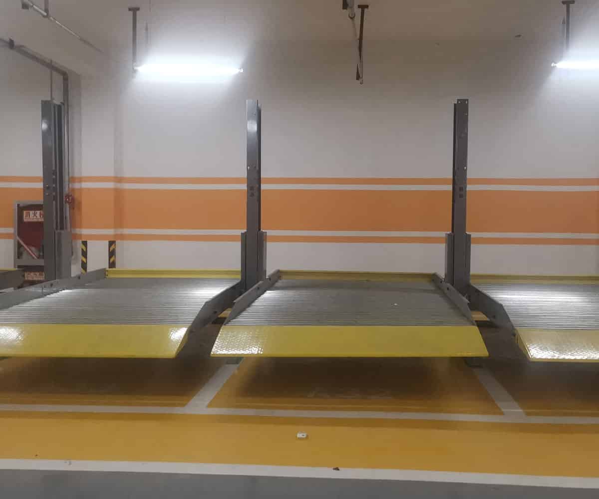 永平雙層簡(jiǎn)易升降類立體停車位回收