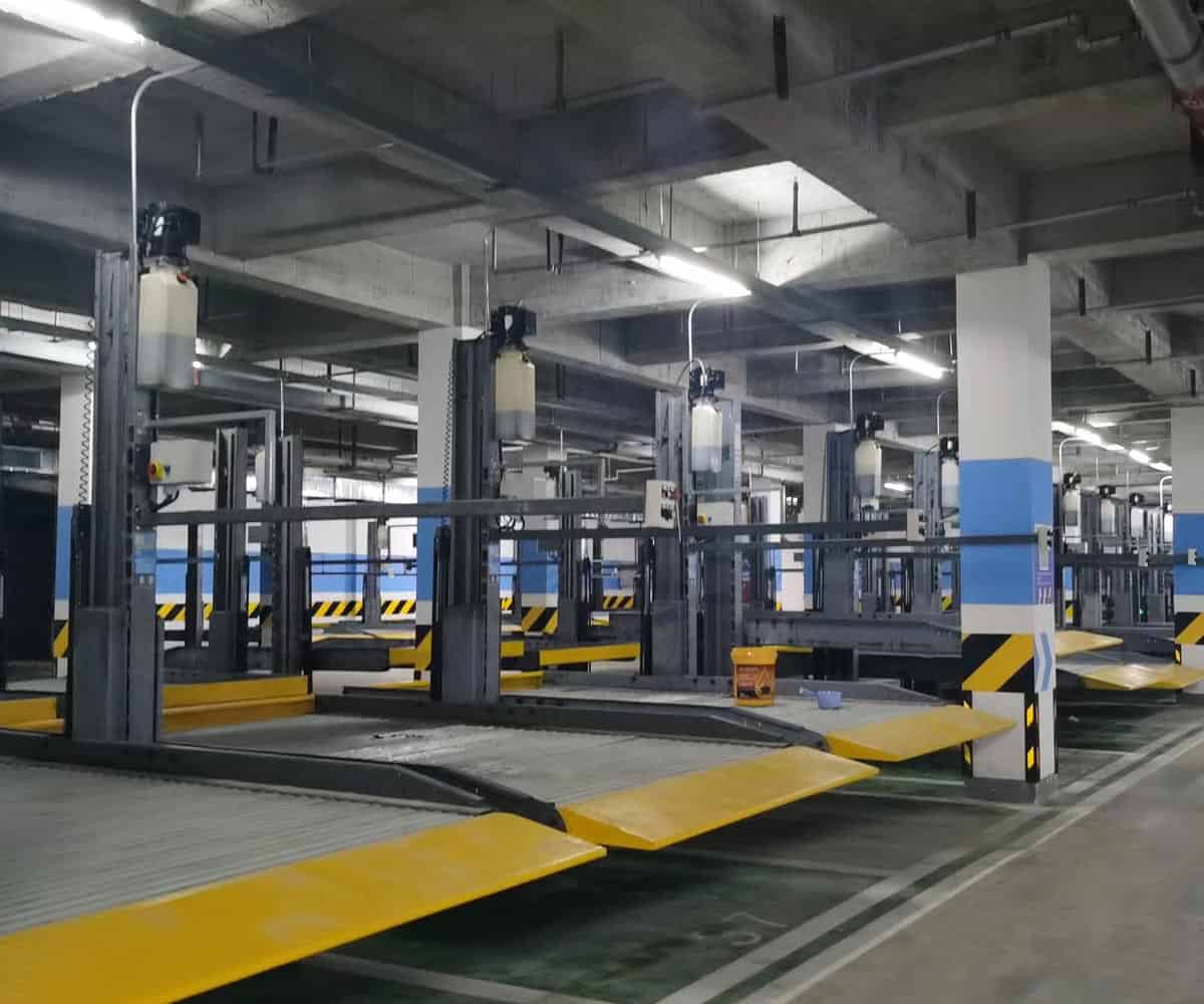 中江兩層簡易升降類機械車庫安裝