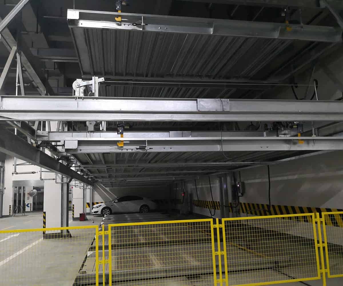 白玉三層升降平移立體停車